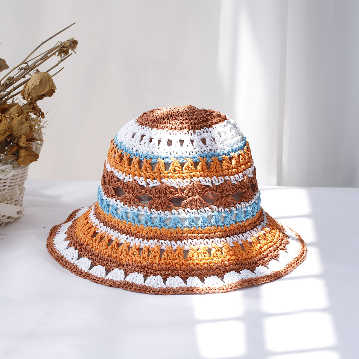 Bucket Hat Straw - Women's hats New fashion Style bucket