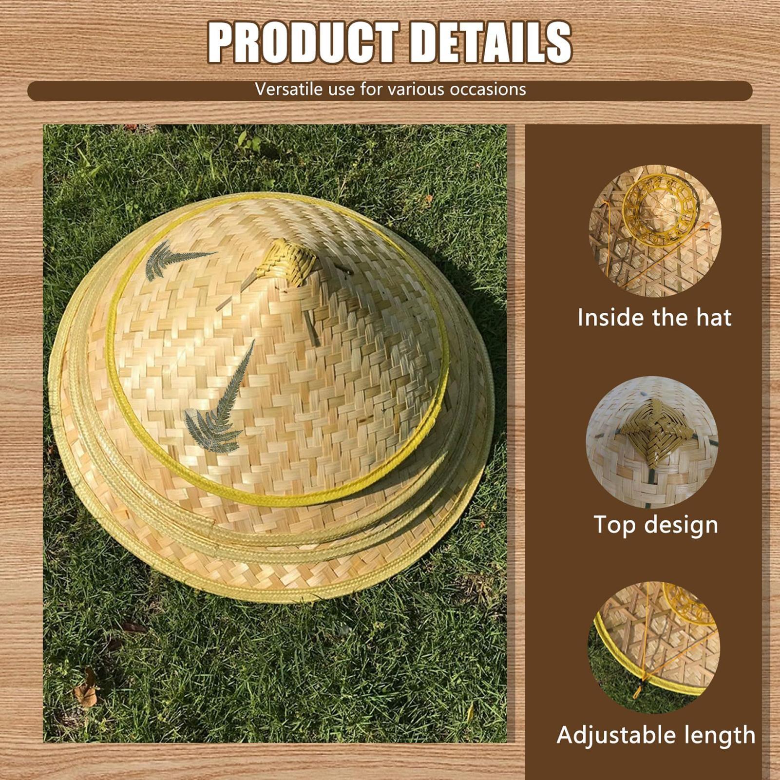 Chinese Straw Hat Handmade Rat - Bucket Hat Straw recension och pris