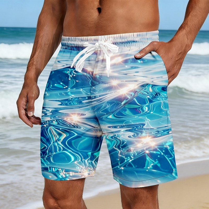 Vibrant Ocean Wave Graphic Swi - Trunks Board Surf recension och pris