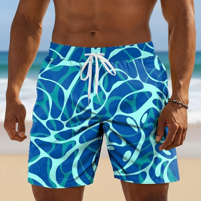 Vibrant Ocean Wave Graphic Swi - Trunks Board Surf recension och pris