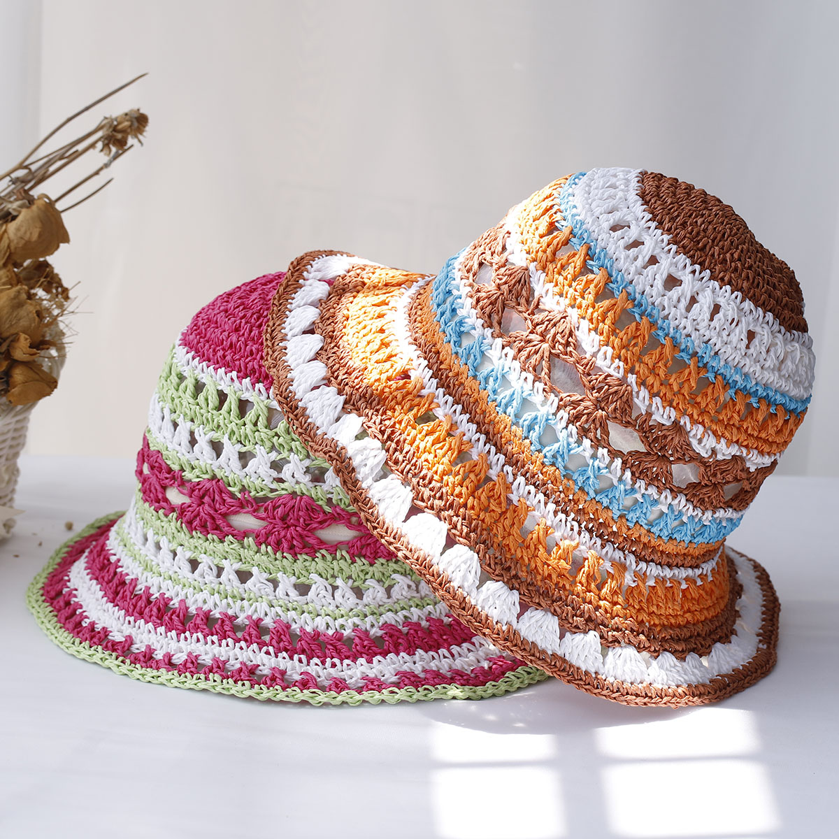 Women's hats New fashion Style - Bucket Hat Straw recension och pris