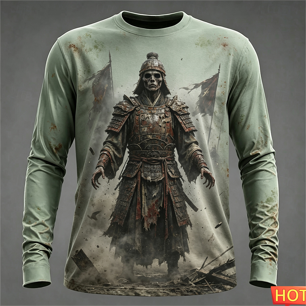 Autumn winter Men's Long sleev - Tee Graphic Print recension och pris